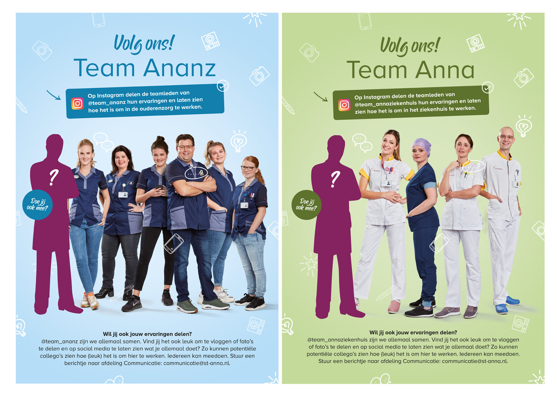 St. Anna ziekenhuis - Ananz personeelscampagne_posters a1 en a3 formaat